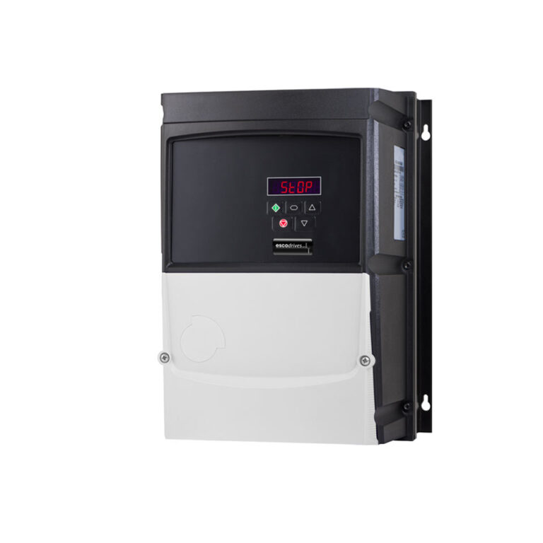 escodrives Frequenzumrichter der EDS3-Serie mit Schutzart IP66, ohne Schaltelemente, für hygienische und dezentralisierte Steuerung.