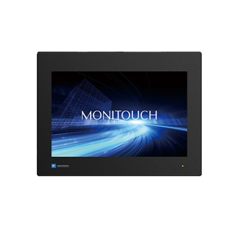 Frontansicht des 12,1-Zoll-HMI-Panels Hakko MONITOUCH X1121iSRD mit schwarzem Gehäuserand