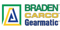 Logo der Marken Braden, Carco und Gearmatic – Teil der PACCAR Winch Division.
