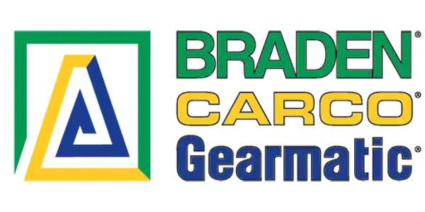 Logo der Marken Braden, Carco und Gearmatic – Teil der PACCAR Winch Division.