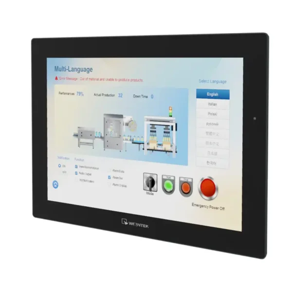 Weintek cMT2158X 15″ Touchpanel mit 1024 × 768 px, WVA-Display und Aluminiumgehäuse