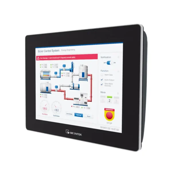 Weintek cMT3092X 9,7″ Touchpanel in Frontansicht mit WVA-Display und Audioausgang
