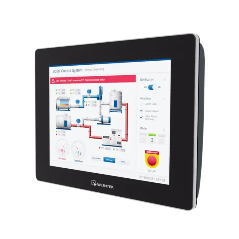 Weintek cMT3092X 9,7″ Touchpanel in Frontansicht mit WVA-Display und Audioausgang