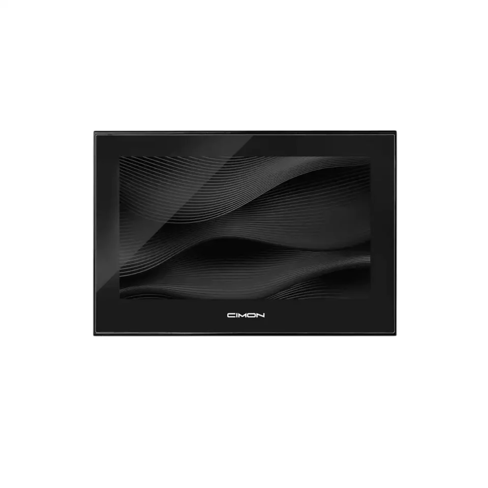 Das Foto zeigt den industriellen Touchscreen-Monitor Cimon CM-iM15W-D mit schwarzem Gehäuse und klarer, moderner Frontansicht.