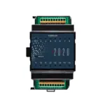 EAP E16DO-OC Erweiterungsmodul 5717, Frontansicht mit 16 Status-LEDs und Push-in-Klemmen oben/unten; Open-Collector NPN-Ausgänge, MODUL-2020, DIN-Hutschiene TS35, IP20.