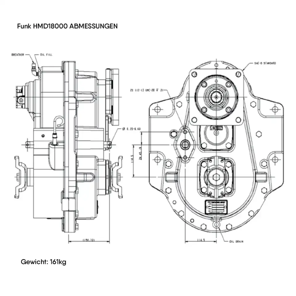 Funk Hmd18000 Transmission Dimensions