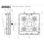 Twin Disc Am481 Abmessungen
