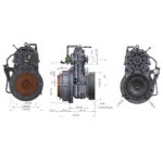 Esco Pht300a Parallel Hybridgetriebe Abmessungen