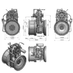 Esco Pht420a Parallel Hybridgetriebe Abmessungen