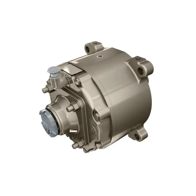 Kompakter Funk F9R Planeten-Geschwindigkeitsreduzierer mit SAE-Hydromotoraufnahme für Ketten- und Radfahrantriebe.