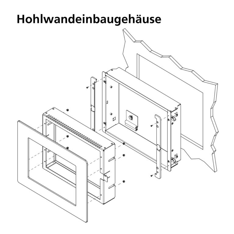 Hohlwandeinbaugehaeuse Weintek Hmi