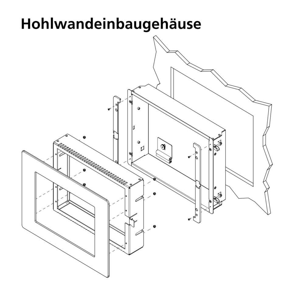 Hohlwandeinbaugehaeuse Weintek Hmi