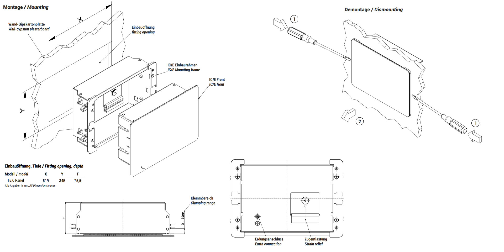 Montageanleitung Einbaurahmen Hmi Gebaudeautomation